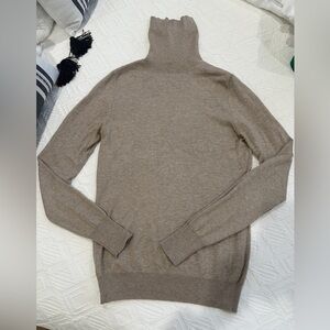 Banana Republic camel turtleneck sweater